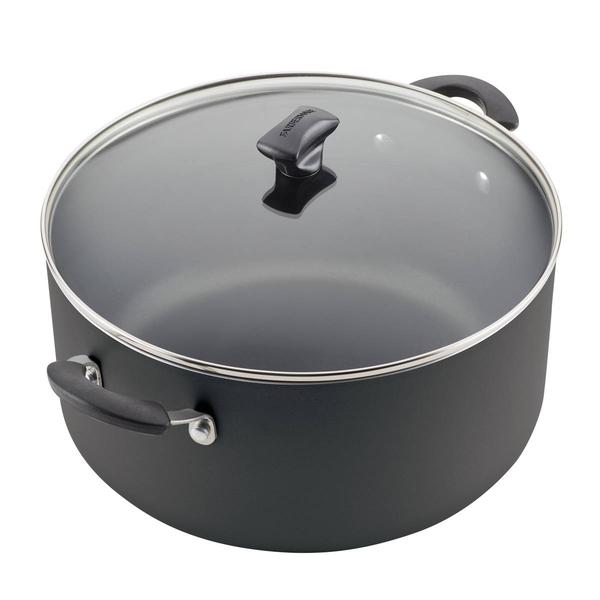 Farberware(R) DiamondMax(tm) 10.5-Quart Black Covered Stockpot alternate view