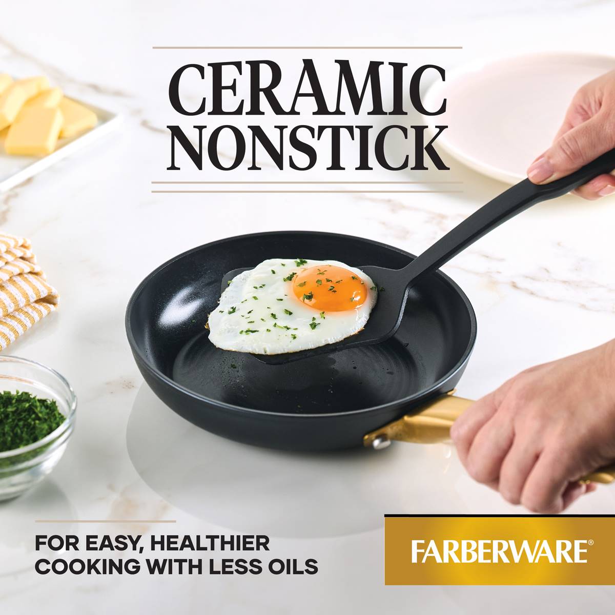 Farberware(R) Forged Induction Ceramic Nonstick 8.25in. Frying Pan