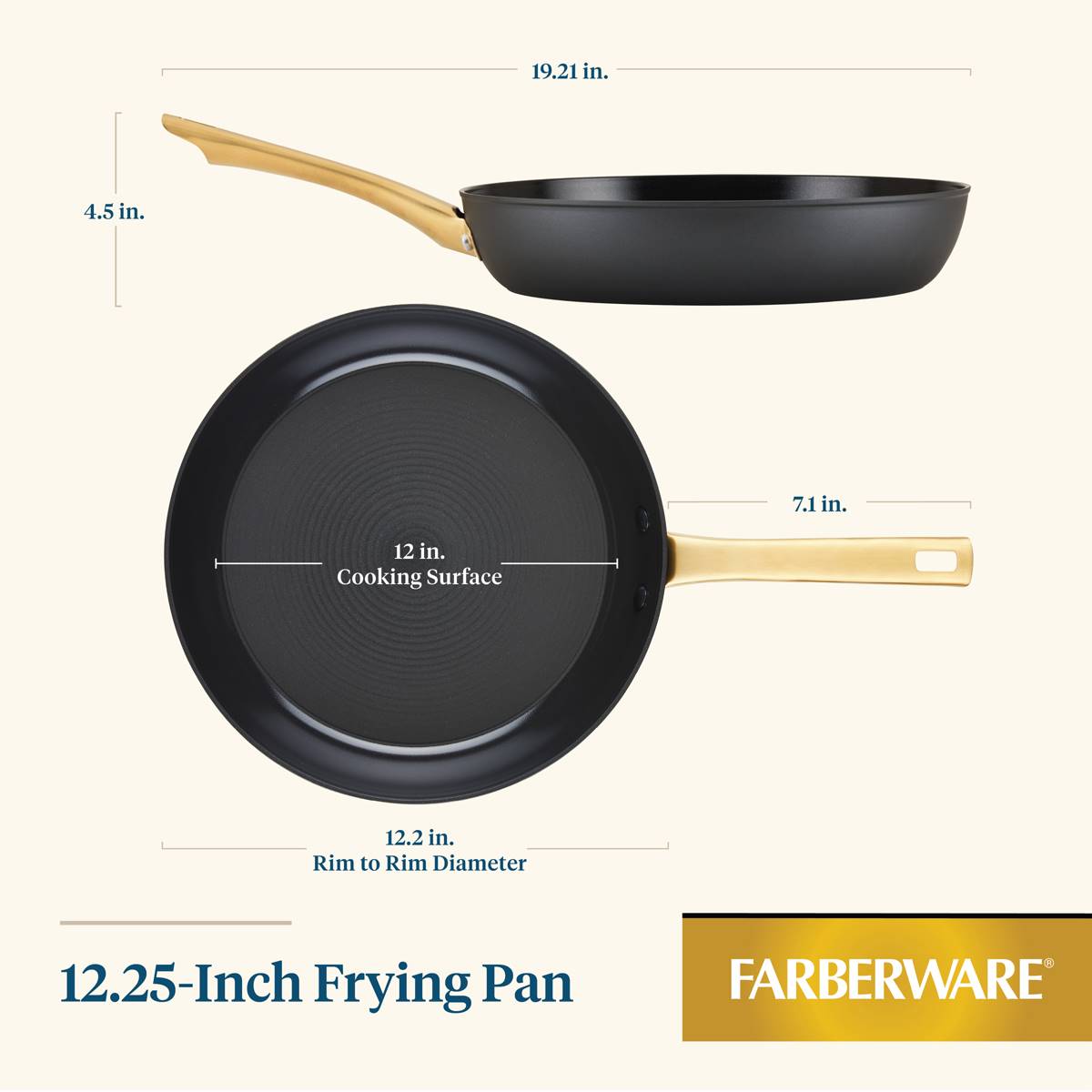 Farberware(R) Forged Induction Ceramic Nonstick 12.25in. Frying Pan