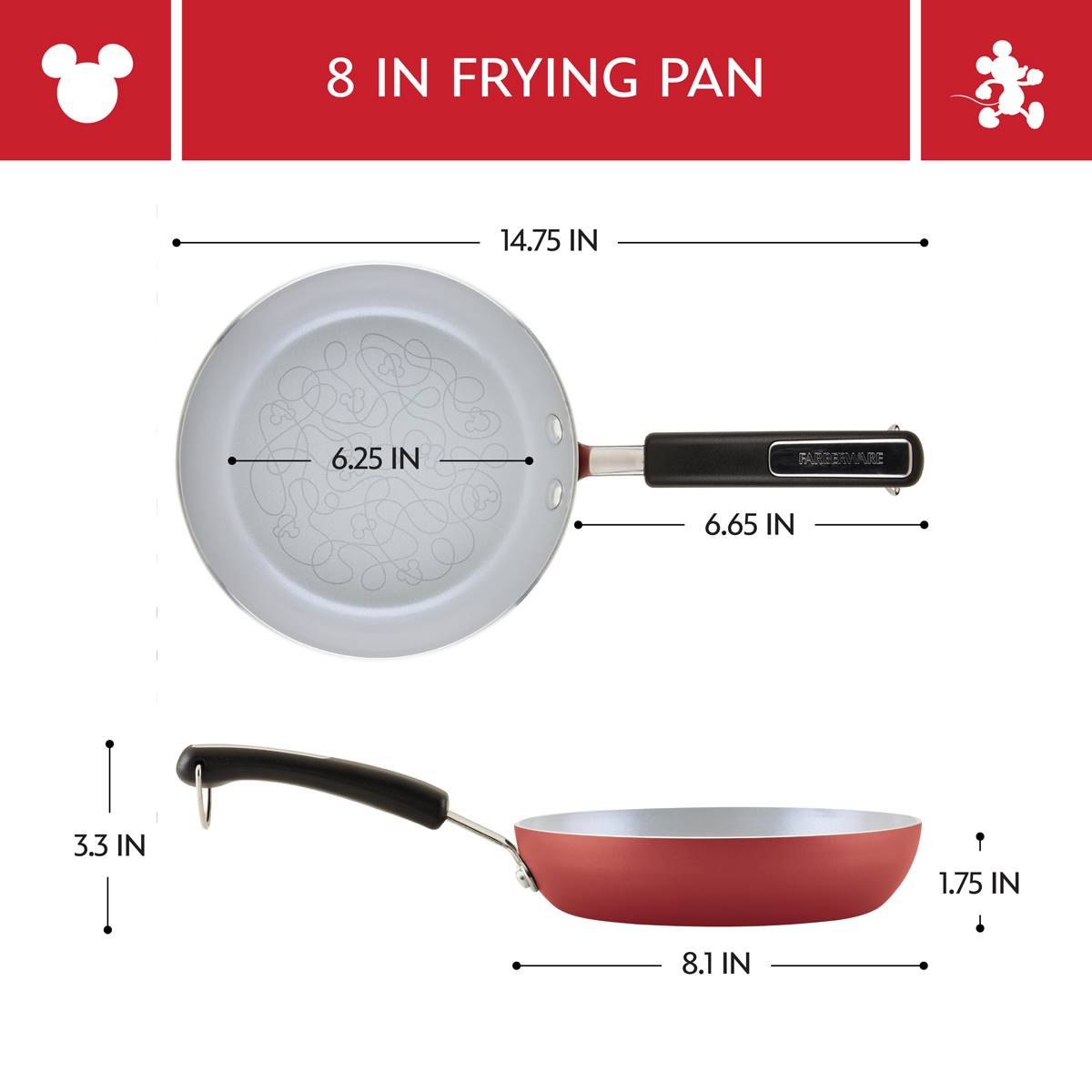 Farberware(R) Disney Bon Voyage Ceramic Nonstick 8in. Frying Pan