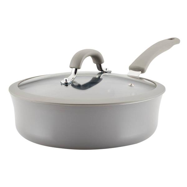 Rachael Ray Cook + Create 3qt. Aluminum Nonstick Saute Pan w/ Lid