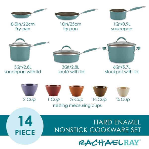 Rachael Ray 14pc. Cucina Nonstick Cookware & Measuring Cup Set alternate view