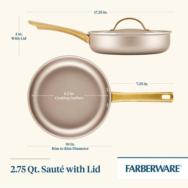 Farberware(R) Radiant 2.75qt. Saute Pan w/ Lid - Champagne alternate view