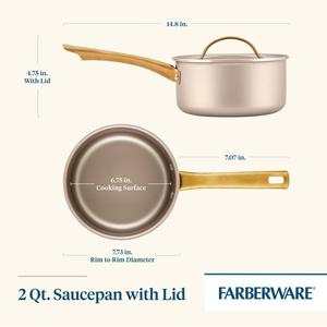 Farberware(R) Radiant 2qt. Saucepan w/ Lid - Champagne alternate view