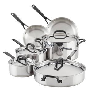 KitchenAid(R) 10pc. Polished Stainless Steel Cookware Set