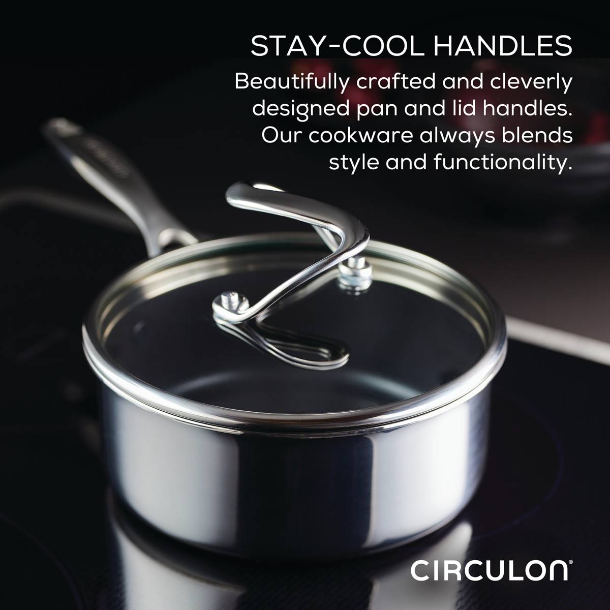 Circulon(R) 2qt. Stainless Steel Saucepan