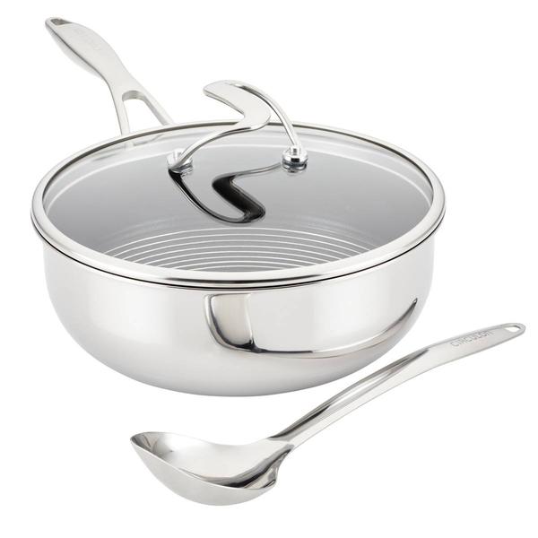 Circulon(R) 3pc. Stainless Steel Chef Pan and Utensil Set