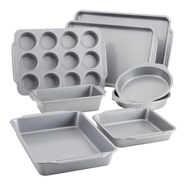 Farberware(R) 8pc. Grey Non-Stick Bakeware Set