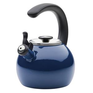 Circulon(R) 2qt. Enamel on Steel Whistling Teakettle