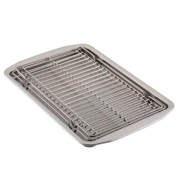Circulon(R) Bakeware 3pc. Baking Sheet Pan and Cooling Rack Set