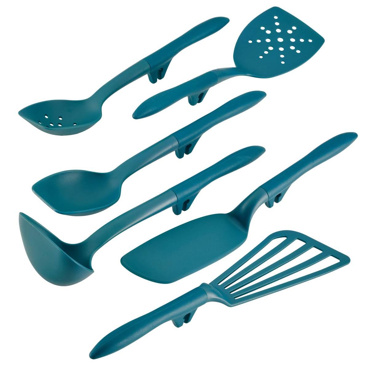 Rachael Ray 6pc. Lazy Tool Kitchen Utensils Set - Teal