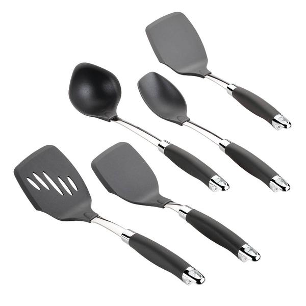 Anolon(R) SureGrip(R) 5pc. Graphite Non-Stick Utensil Set - Black