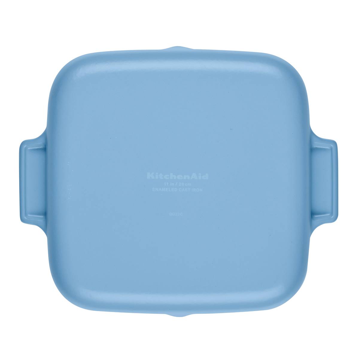 KitchenAid(R) 11in. Enameled Cast Iron Square Grill Pan - Blue