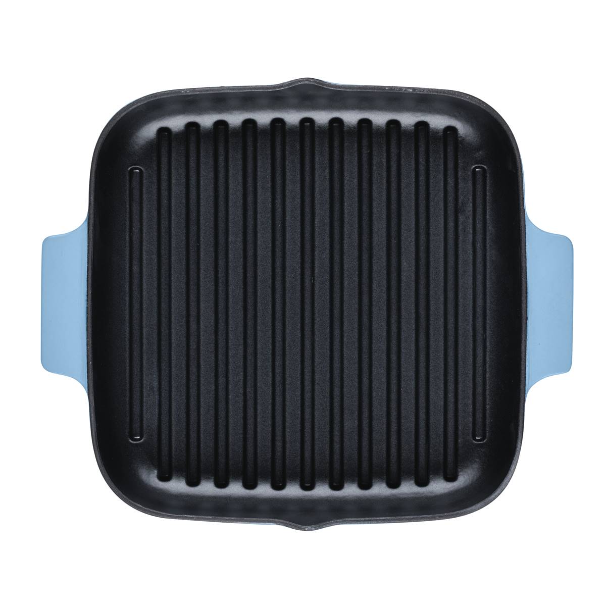 KitchenAid(R) 11in. Enameled Cast Iron Square Grill Pan - Blue