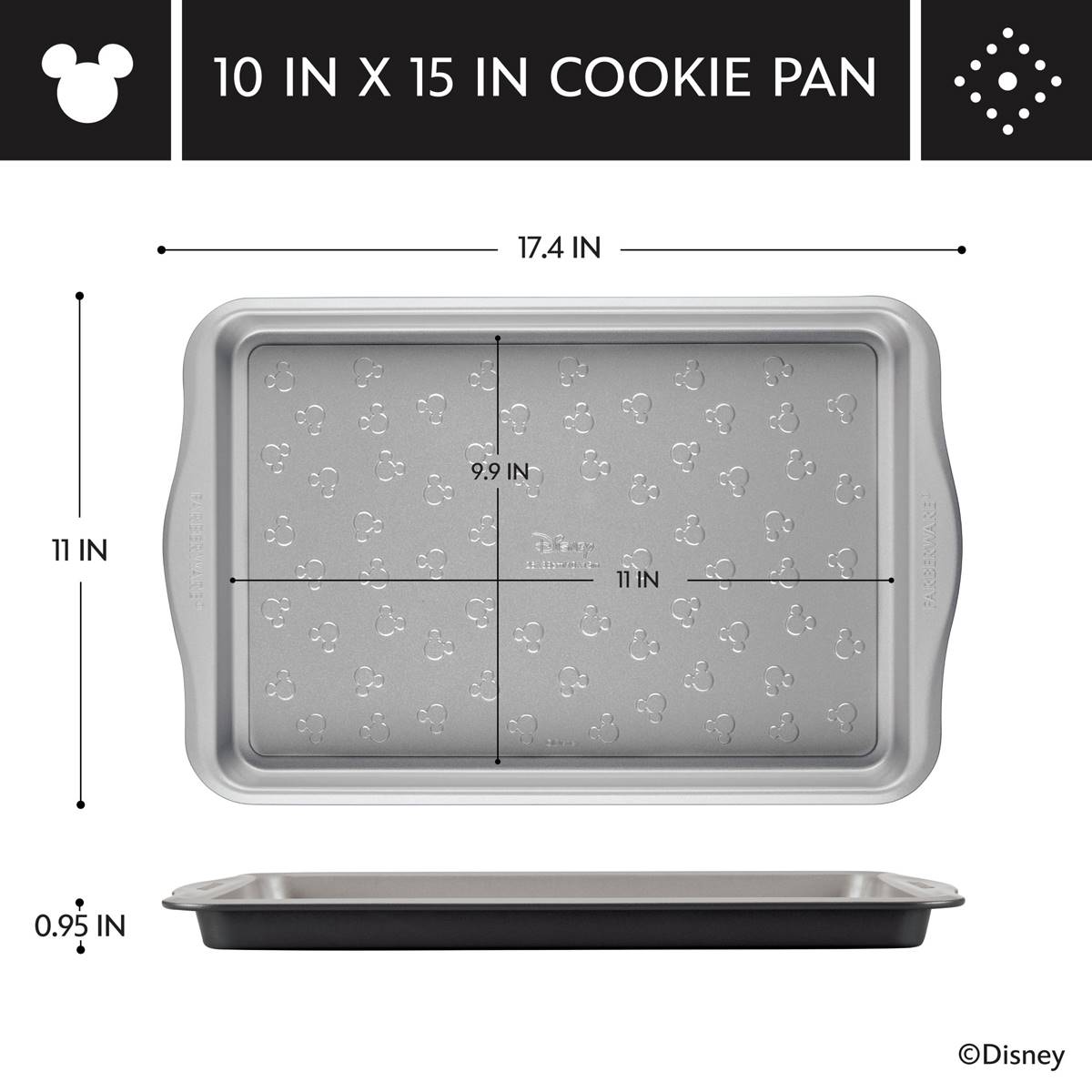 Farberware(R) Disney Bake With Mickey Nonstick 10x15 Cookie Pan