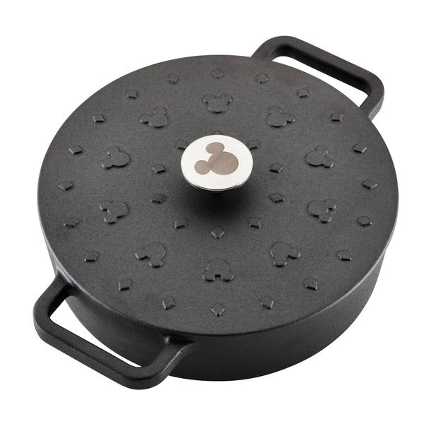 Farberware(R) Disney Monochrome 3qt. Cast Iron Shallow Casserole