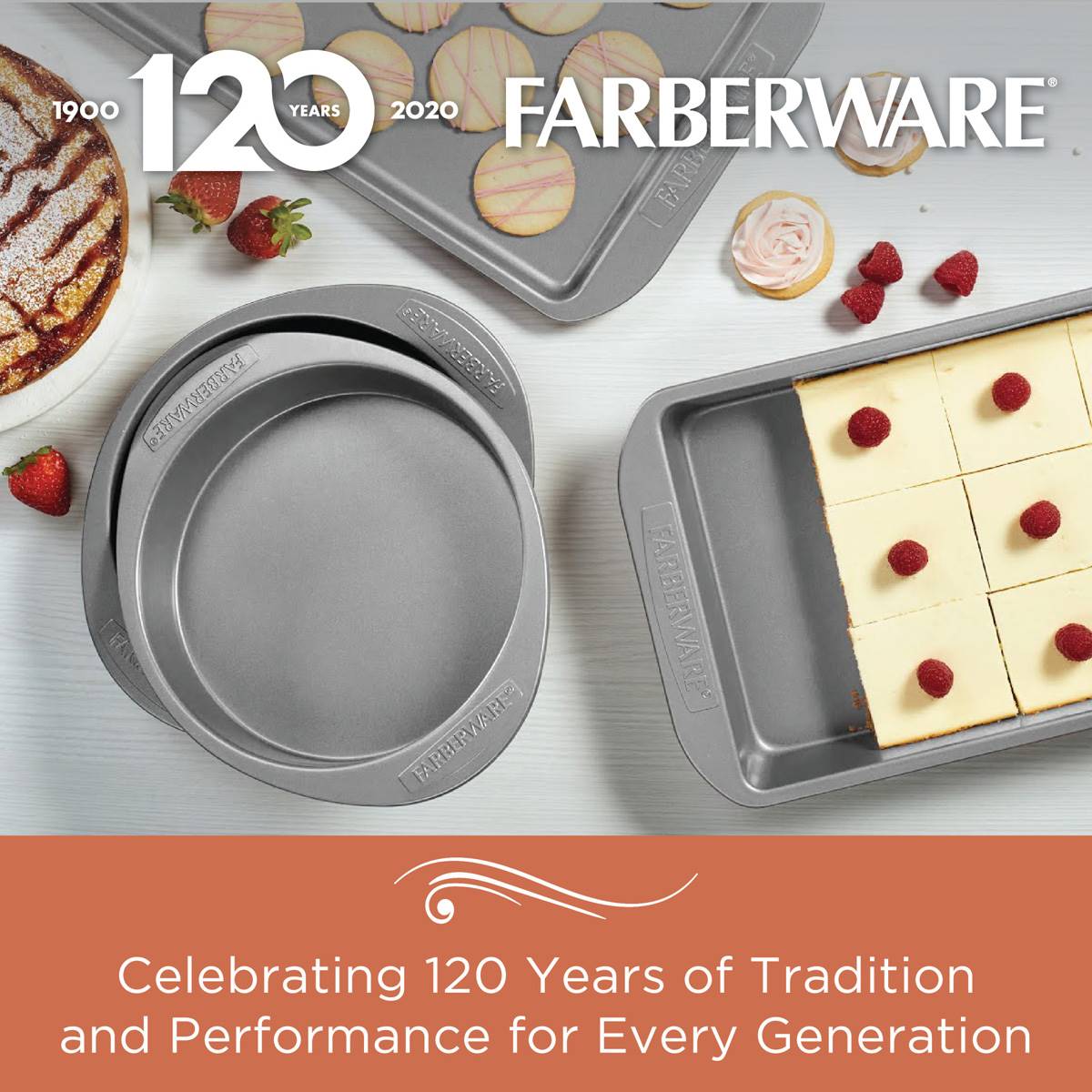 Farberware(R) 9in. Non-Stick Bakeware Round Springform Pan