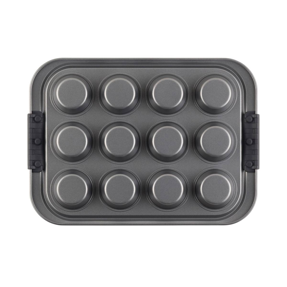 Anolon(R) Advanced Nonstick Bakeware Muffin Pan With Lid -12-Cup
