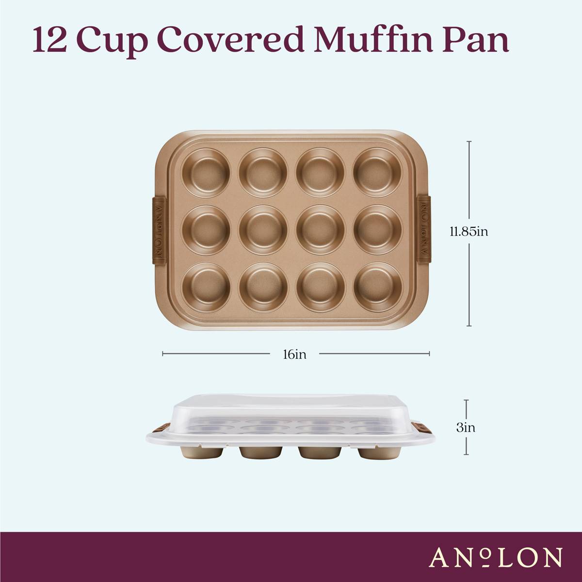 Anolon(R) Advanced Nonstick Bakeware 12-Cup Muffin Pan
