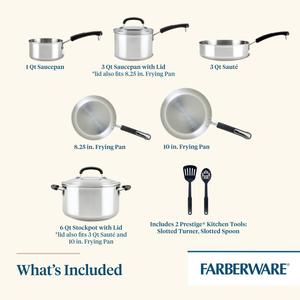 Farberware(R) Brilliance Stainless Steel 10pc. Cookware Set alternate view