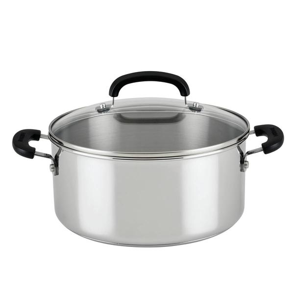 Farberware(R) Brilliance Stainless Steel 5qt. Dutch Oven w/ Lid