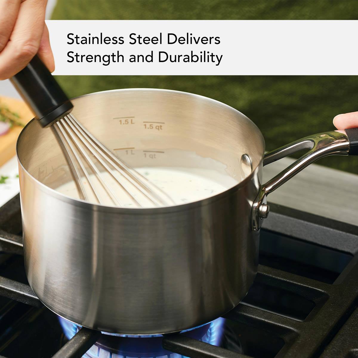 KitchenAid(R) 2qt. Stainless Steel Saucepan