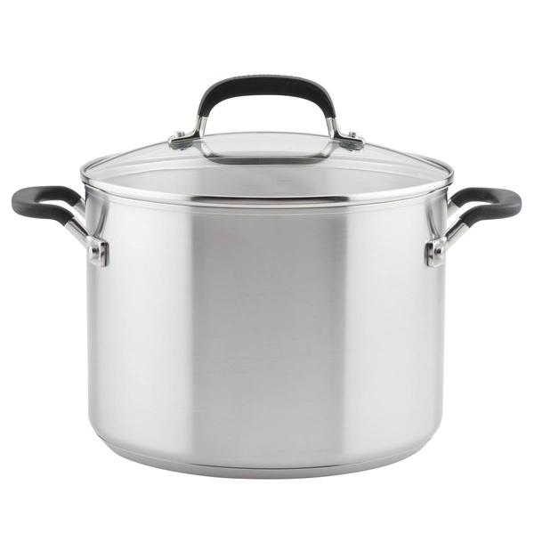 KitchenAid(R) Stainless Steel Covered Stockpot - 8qt.