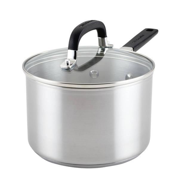 KitchenAid(R) 3qt. Stainless Steel Induction Saucepan w/ Lid
