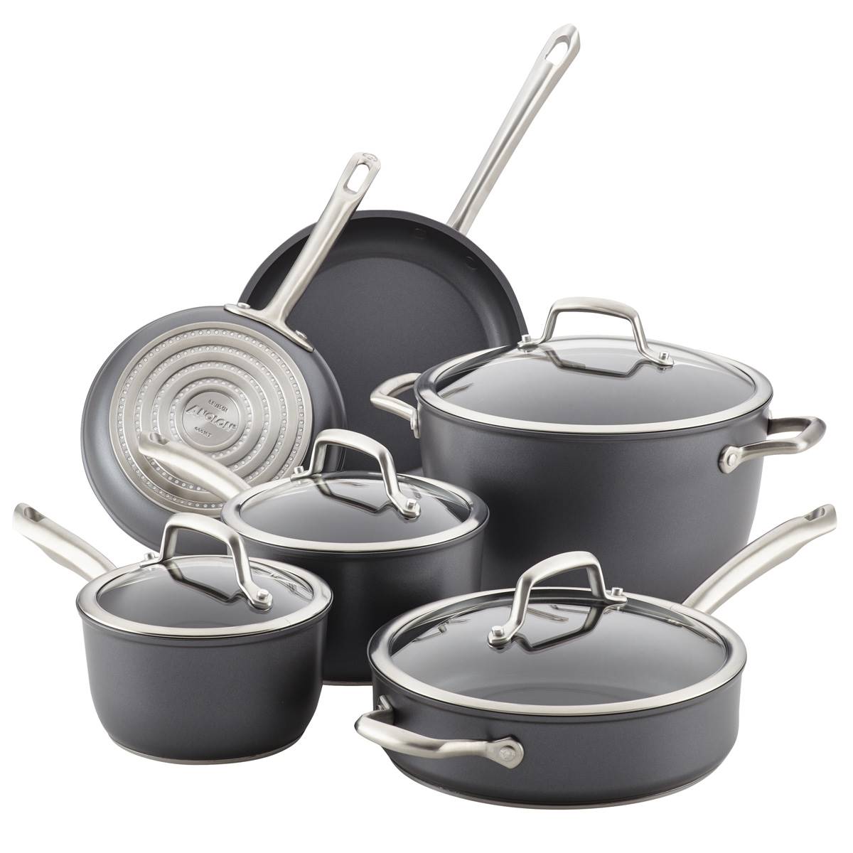 Anolon(R) Accolade 10pc. Hard-Anodized Nonstick Cookware Set