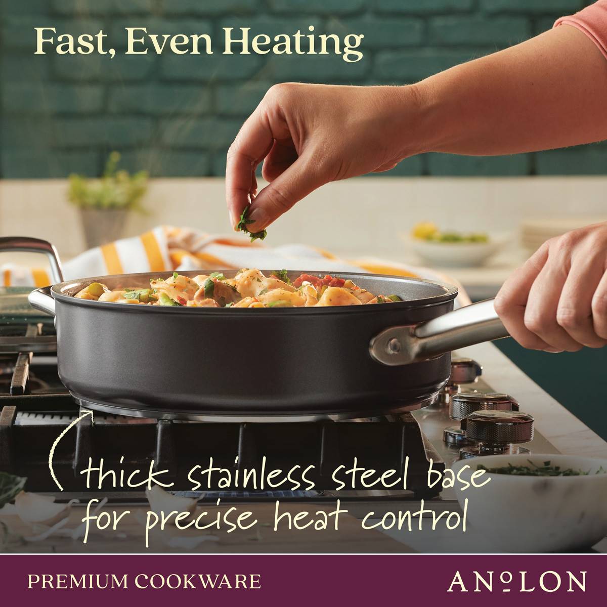 Anolon(R) Accolade 10pc. Hard-Anodized Nonstick Cookware Set