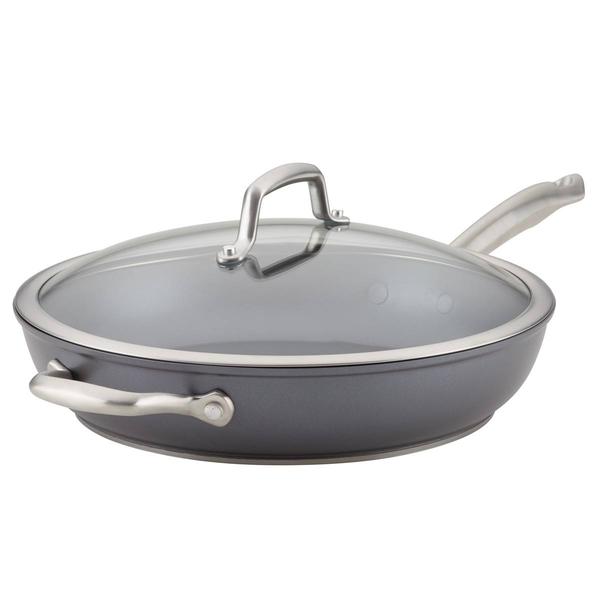 Anolon(R) Accolade 12in. Hard-Anodized Nonstick Deep Frying Pan