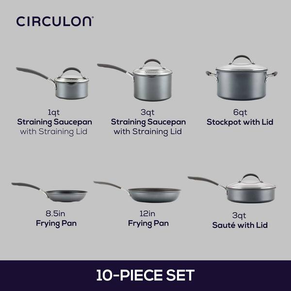 Circulon(R) A1 Series 10pc. Nonstick Induction Cookware Set alternate view