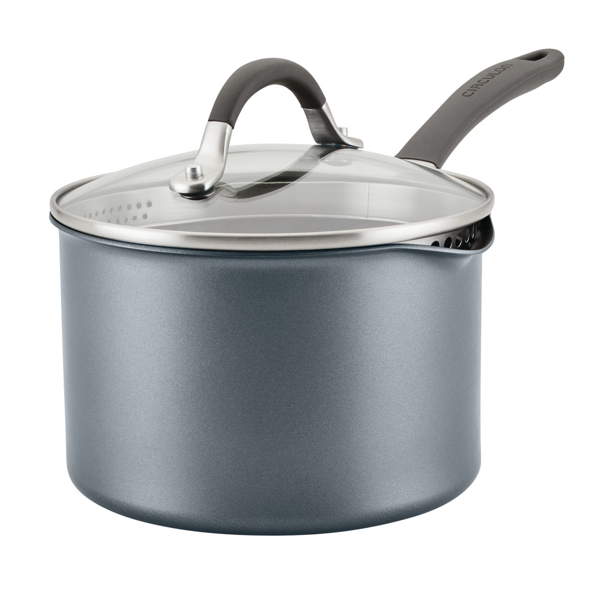 Circulon A1 Series Nonstick 3qt. Straining Saucepan W/Lid