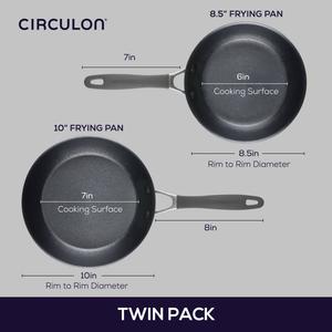 Circulon(R) A1 Series Nonstick Induction 2pc. 10in. Frying Pan Set alternate view