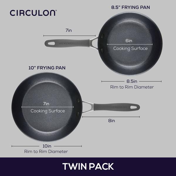 Circulon(R) A1 Series Nonstick Induction 2pc. 10in. Frying Pan Set alternate view