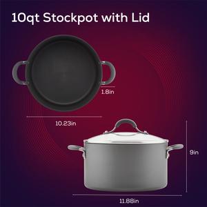 Circulon(R) Radiance 10qt. Hard-Anodized Non-Stick Wide Stockpot alternate view