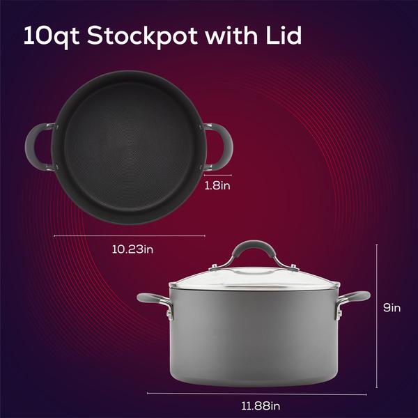 Circulon(R) Radiance 10qt. Hard-Anodized Non-Stick Wide Stockpot alternate view