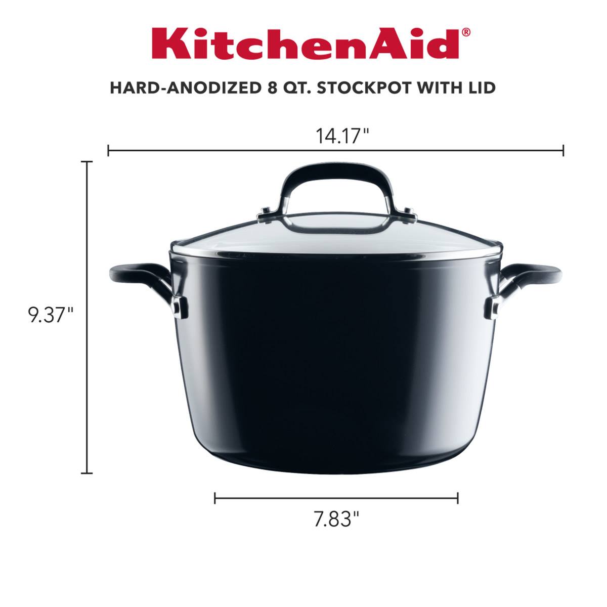 KitchenAid(R) Hard-Anodized Nonstick 8qt. Stockpot