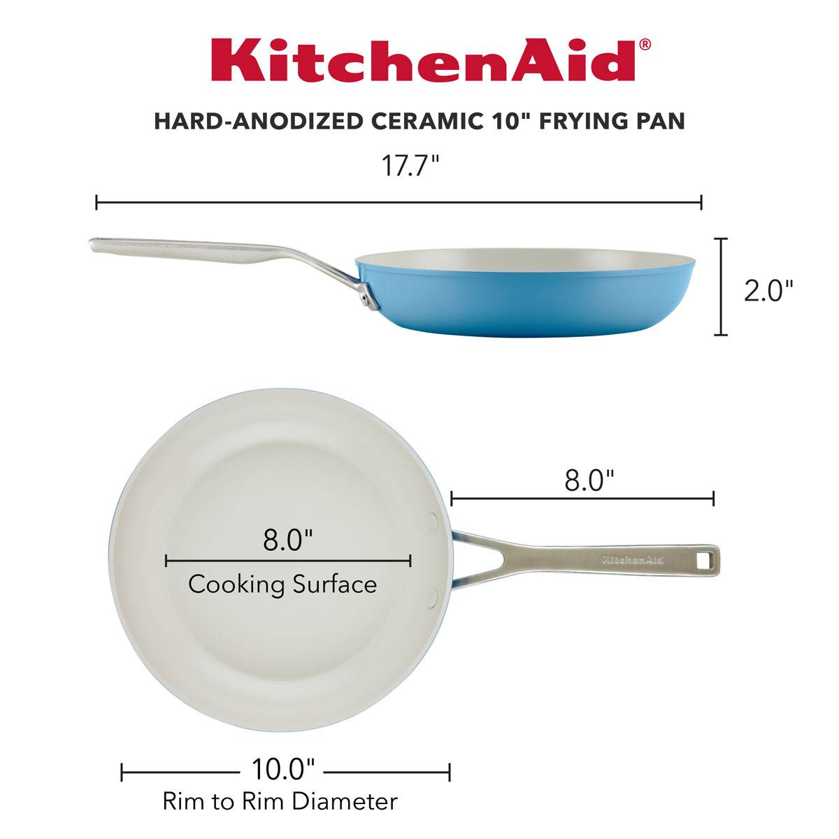 KitchenAid(R) 10in. Hard-Anodized Ceramic Nonstick Frying Pan