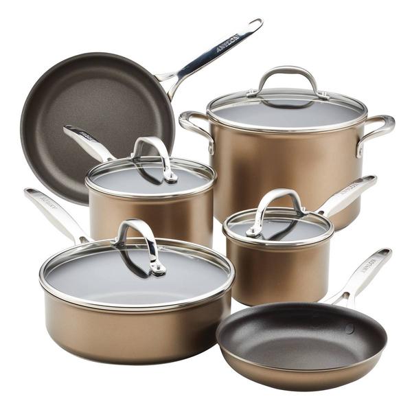 Anolon(R) Ascend Hard Anodized Kitchen Cookware 10pc. Set
