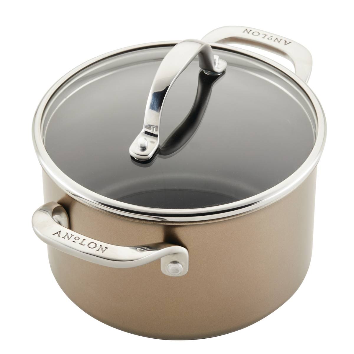 Anolon(R) Ascend Hard Anodized Nonstick Saucepot With Lid - 4-Quart