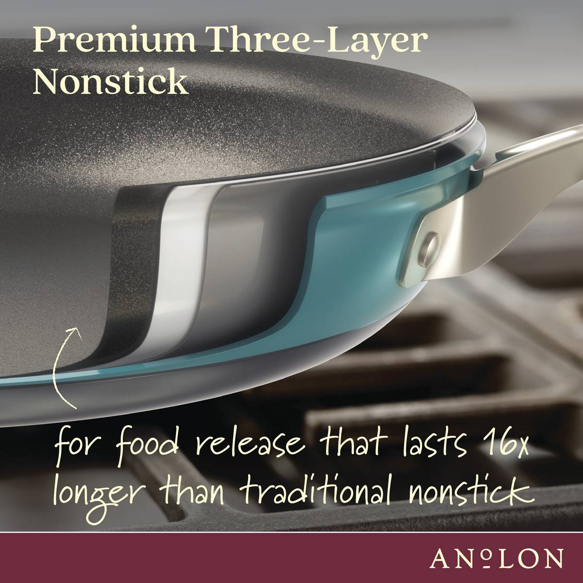 Anolon(R) Achieve Hard Anodized Nonstick 2qt. Sauce Pan