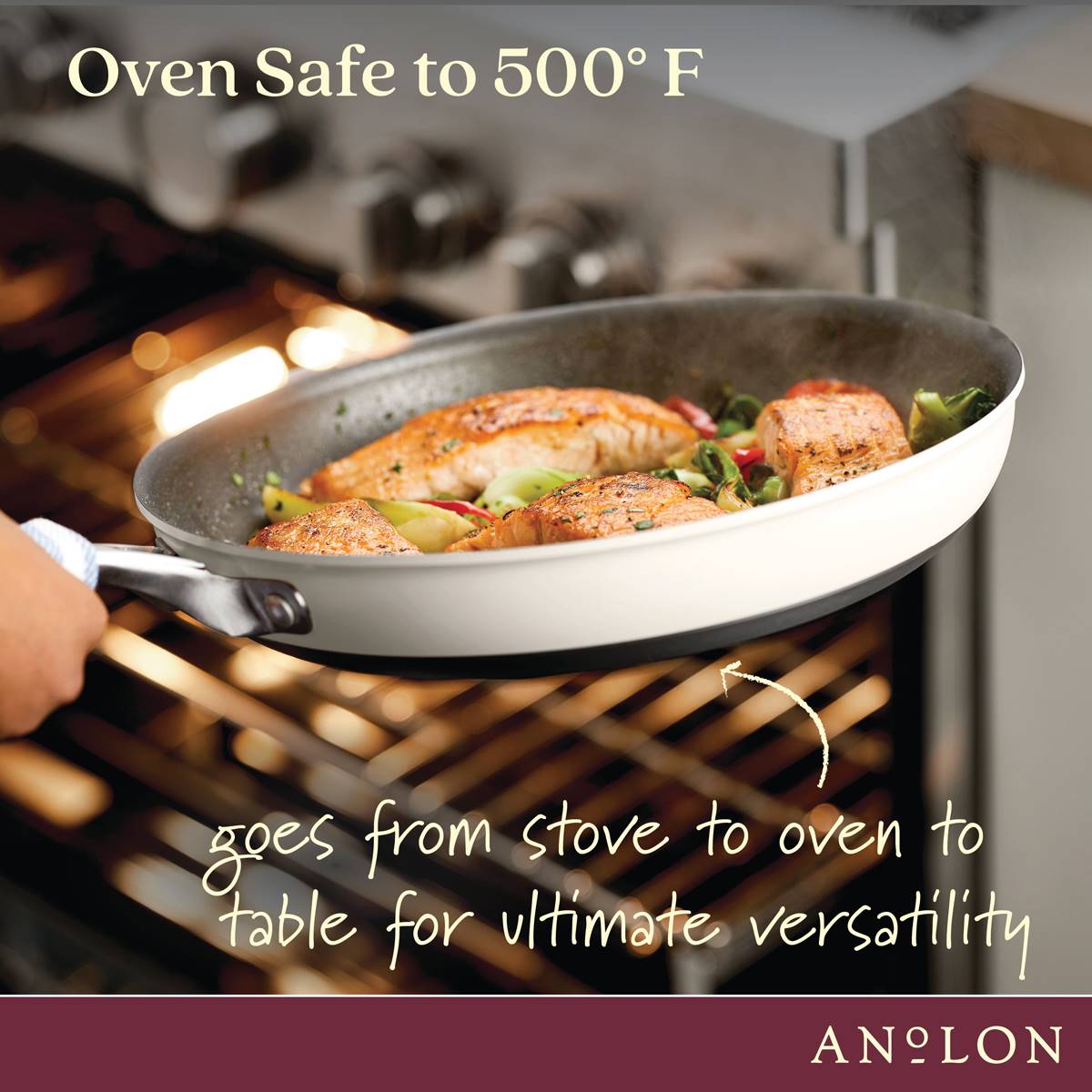 Anolon(R) Achieve Hard Anodized Nonstick 12in. Frying Pan