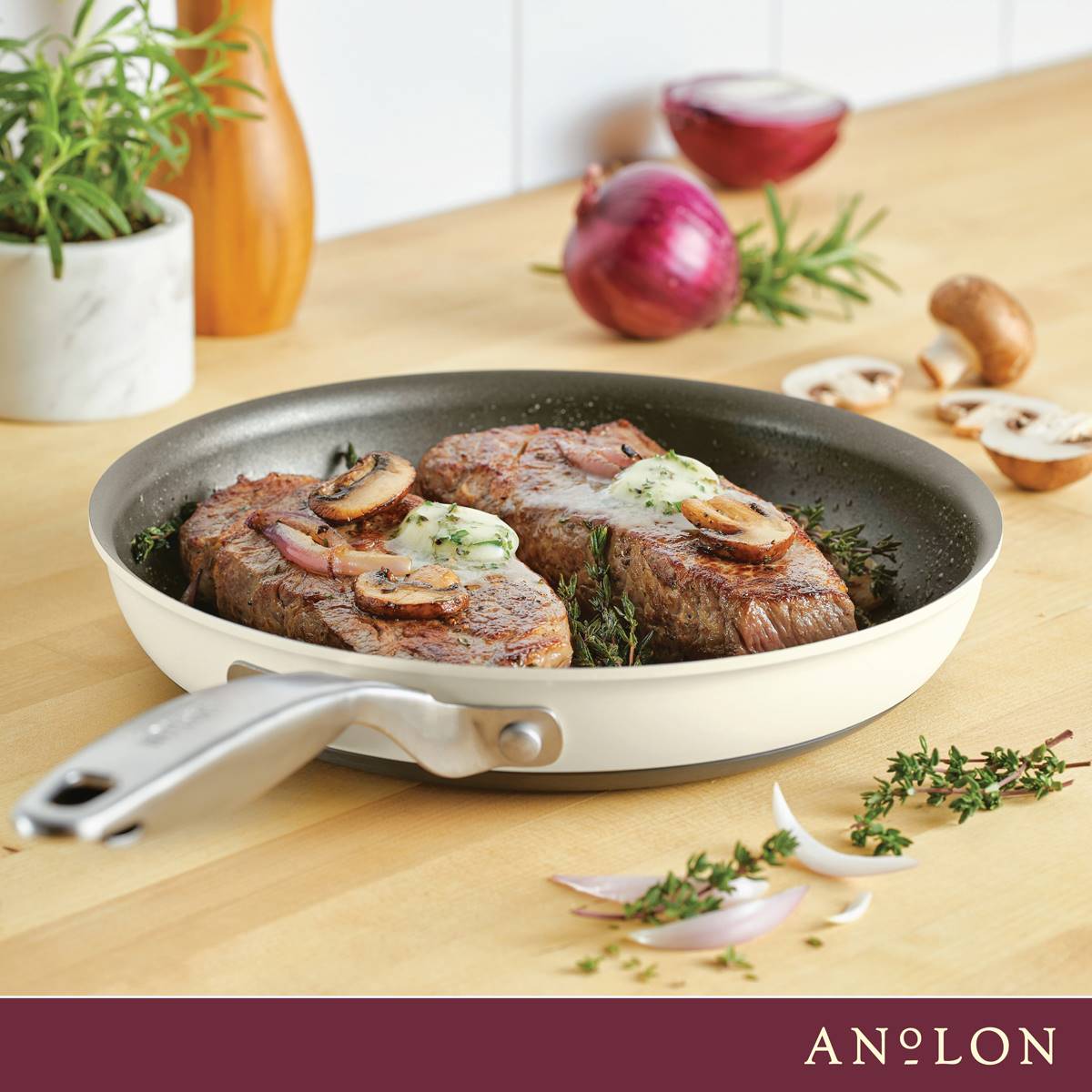 Anolon(R) Achieve Hard Anodized Nonstick 10in. Frying Pan