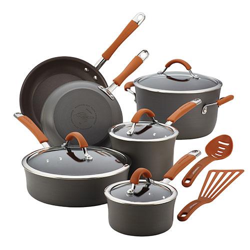 Rachael Ray Cucina 12pc. Hard-Anodized Nonstick Cookware Set alternate view