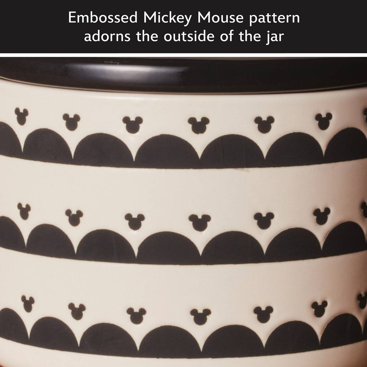 Disney Home Monochrome 3.5 Cup Medium Ceramic Canister