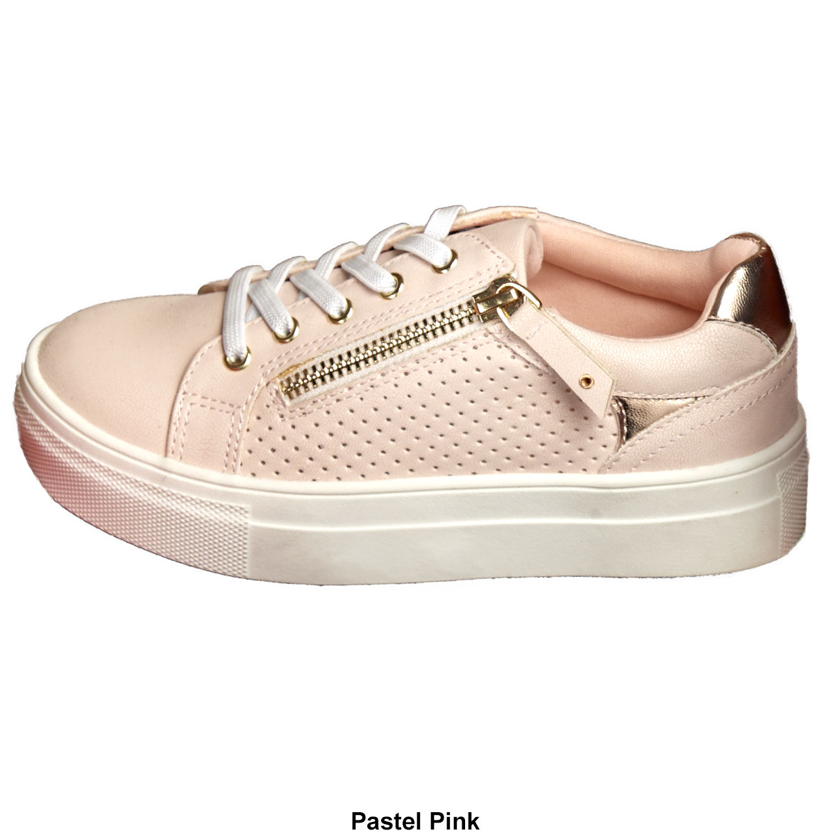 Big Girls Mia Jilie Metallic Fashion Sneakers With Zippers