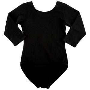 Girls (4-6x) Jacques Moret(R) Kids 3/4 Sleeve Solid Leotard