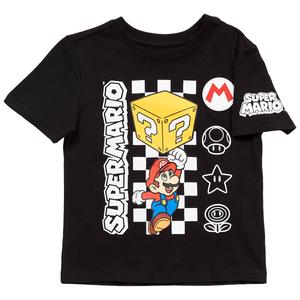 Boys (4-7) Nintendo Super Mario(tm) Short Sleeve Graphic Tee - Black