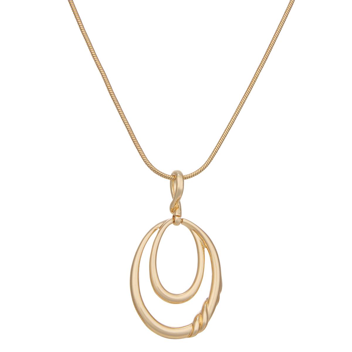 Napier Gold-Tone Swivel Pendant Necklace